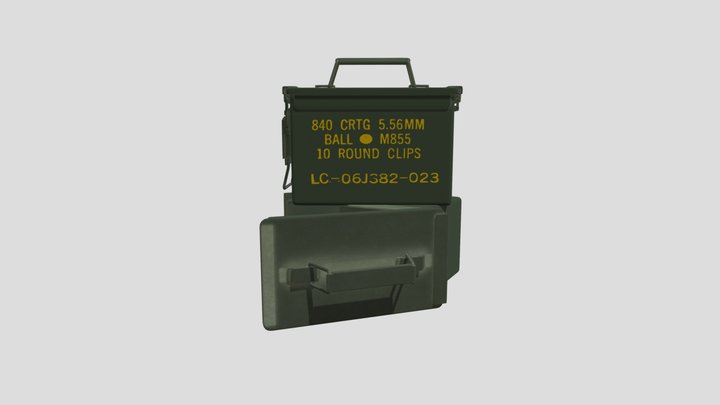 ArmyAmmoCan 3D Model