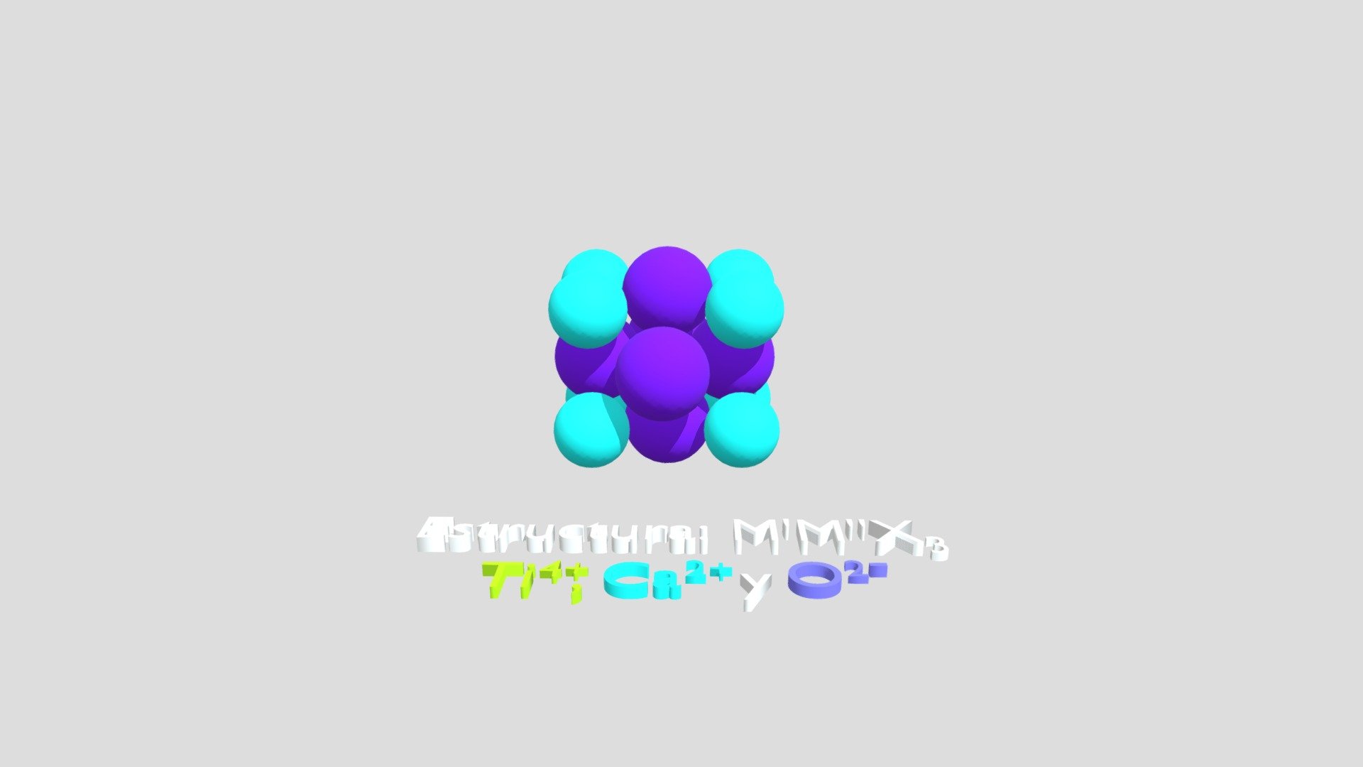 M'M''X3 (Ca Ti O3) Geometrico