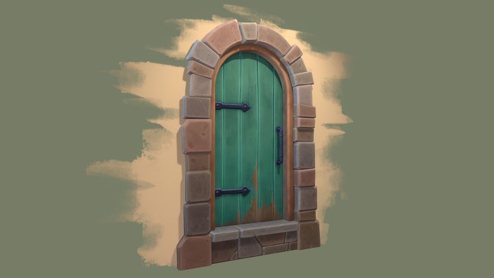 Stylized Door 3D Model