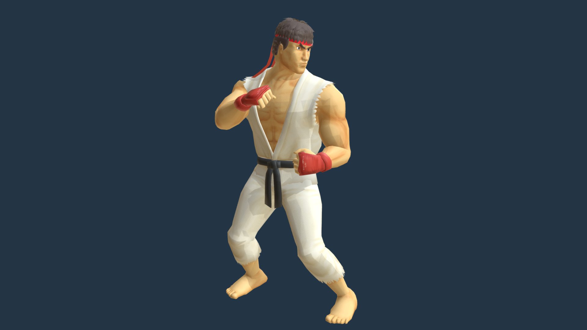 3D model Street Fighter VI - Ryu S2 VR / AR / low-poly