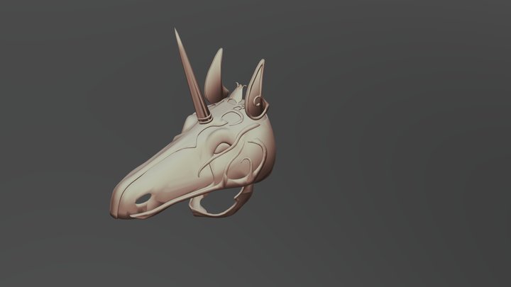 Unicorn Mask [Kingdom Hearts 3] [3D printable] 3D Model