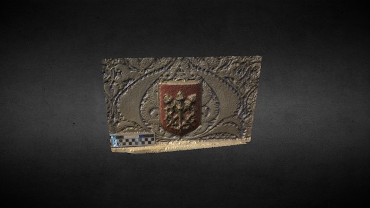 Detalle de escudo Capilla Mayor Odontología 3D Model