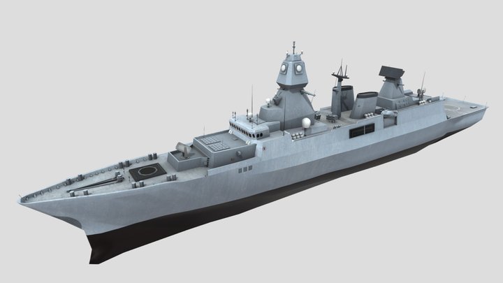 SACHSEN CLASS FRIGATE – Kostenloses 3D-Modell STL