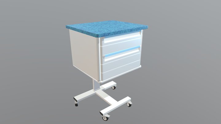 Hospital medical bedside cabinet