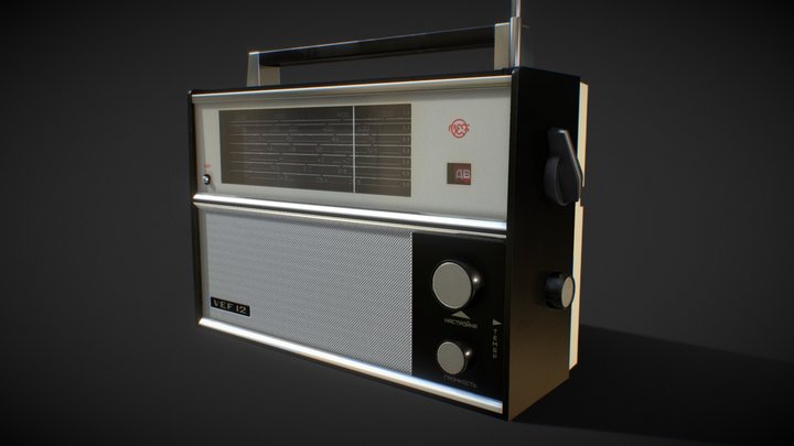 VEF 12 USSR Radio 3D Model