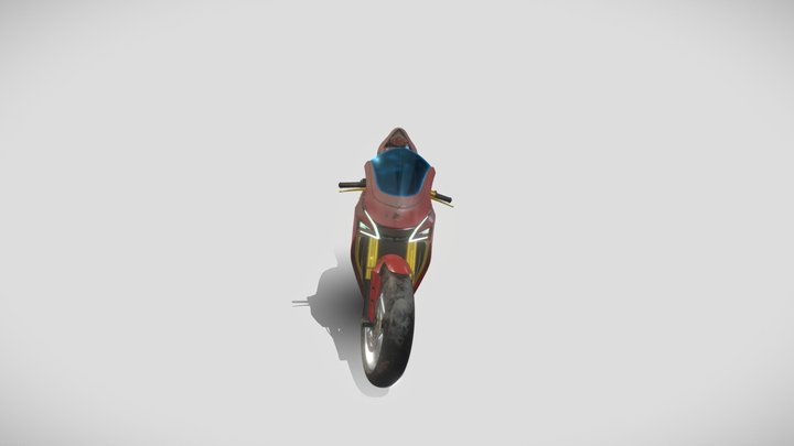 Re-textured Bike 3D Model