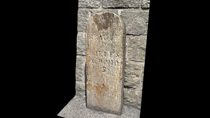 Milestone Brigue-Simplon-Domodossola 9 lieues B… – Free 3D Model STL