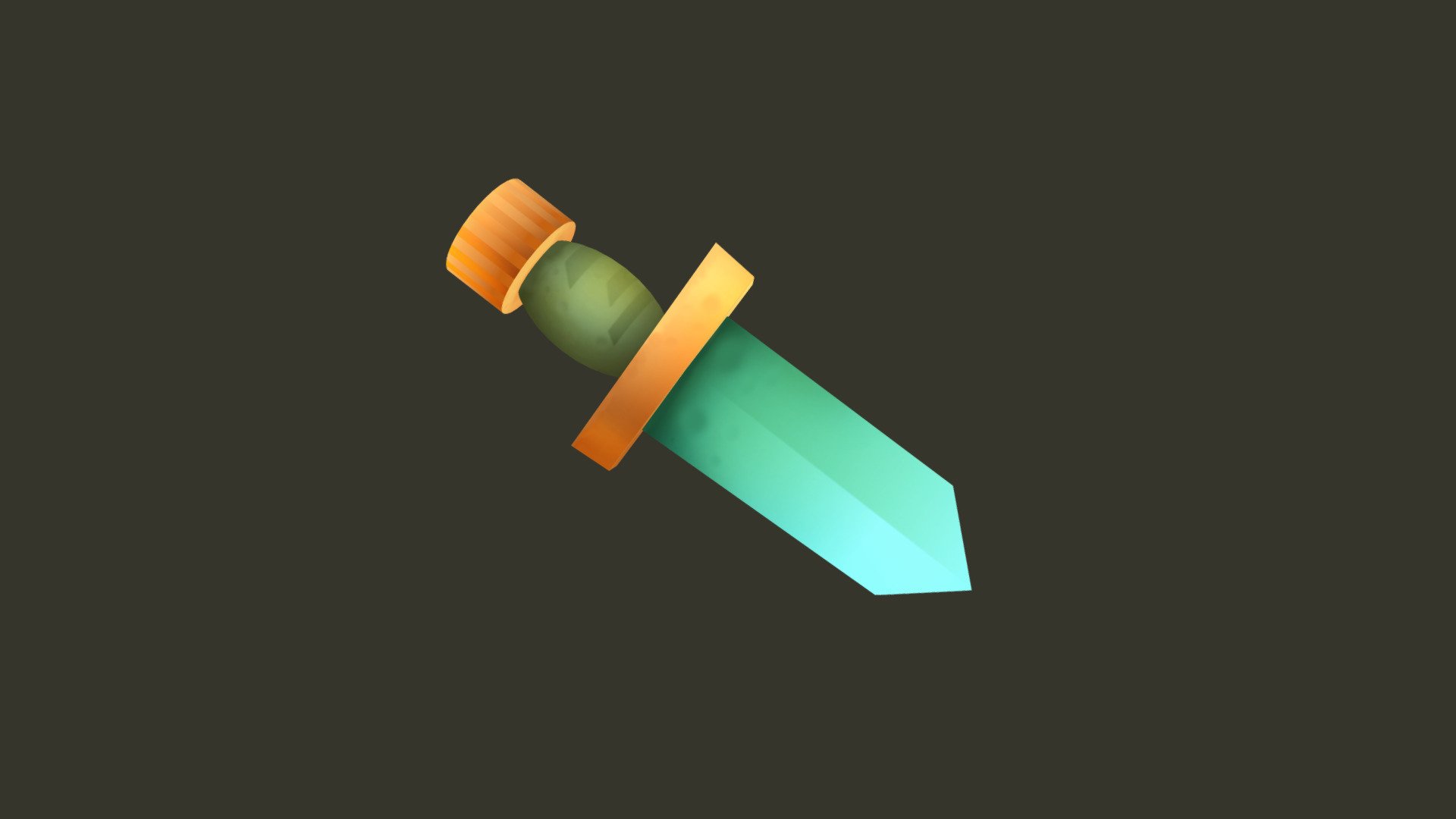 dagger handpaint - 3D model by personalPXXI [32a6418] - Sketchfab