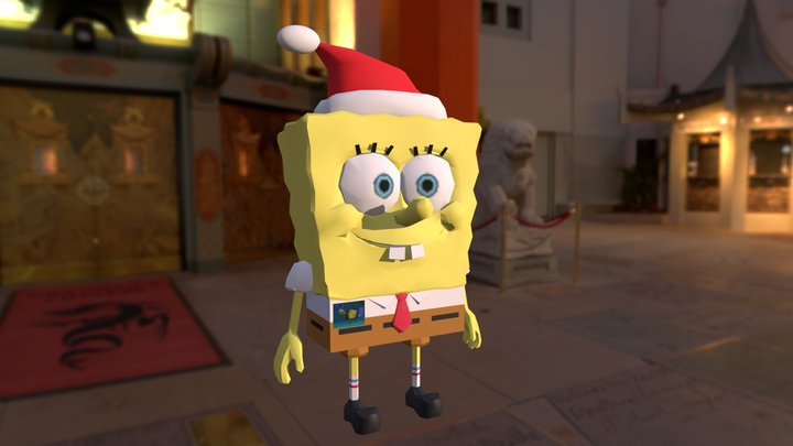 Spongebob Squarepants Xmas 3D Model