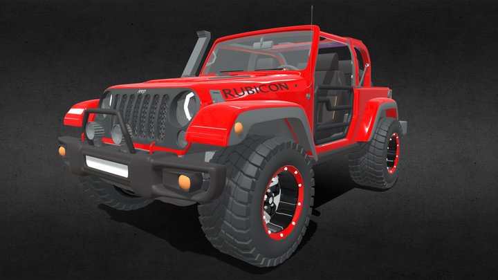 3D Wrangler Jeep Rubicon 3D Model