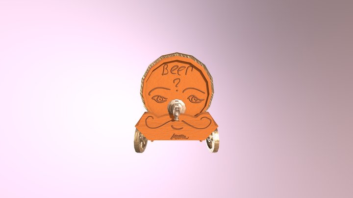 Beer cart 3D Model