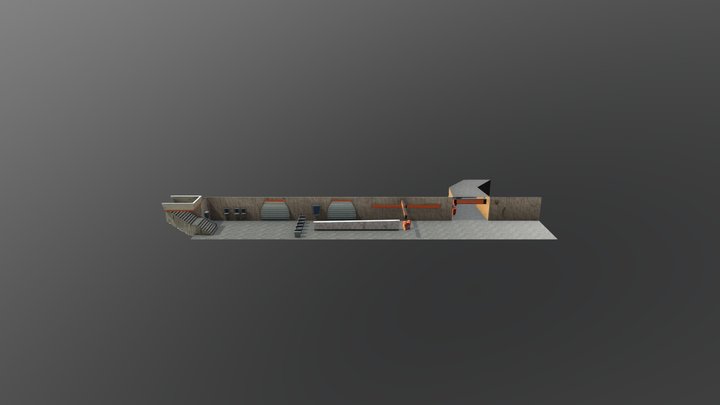 Estacion del metro 3D Model