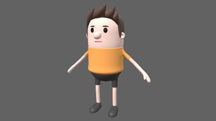 Boy Character 3D Model