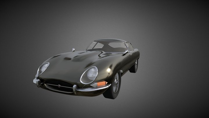 Jaguar E_TYPE 3D Model