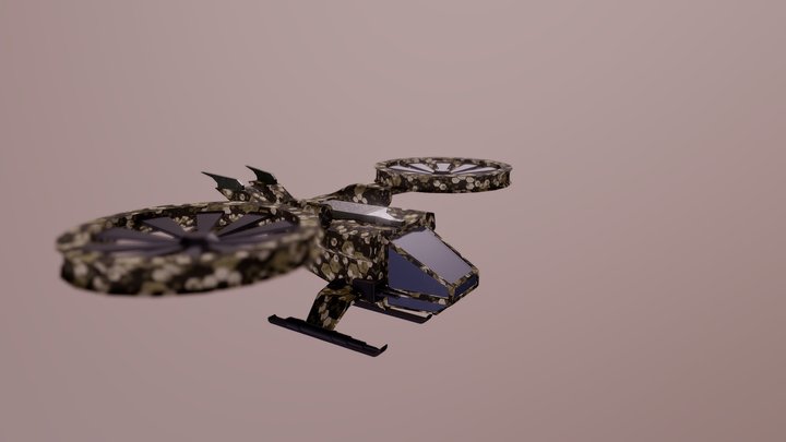 VTOL Airship 3D Model