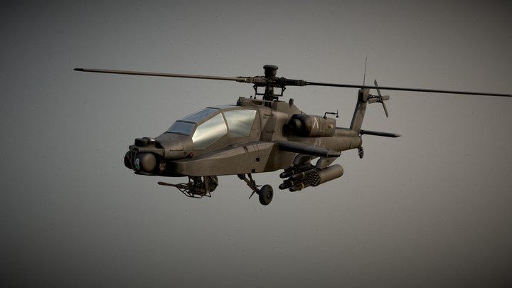 Apache AH-64D Longbow 3D Model