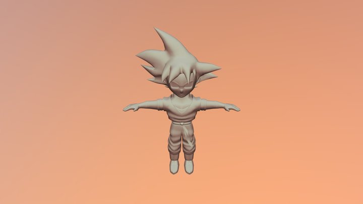 Goku 3D Model