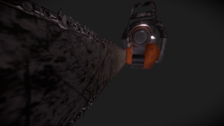 Old Chainsaw 3D Model