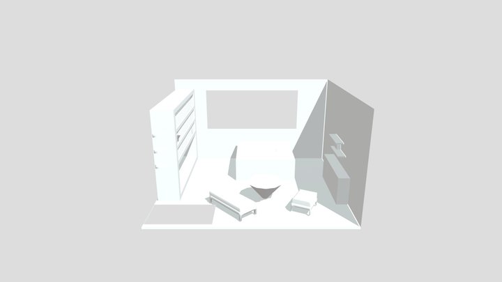 Quarto da música 3D Model