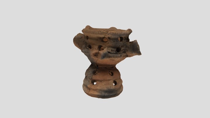 異形台付土器　irregular shaped vessel with pedestal 3D Model
