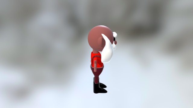 Santa Claus- Rankin Bass style figure 3D Model