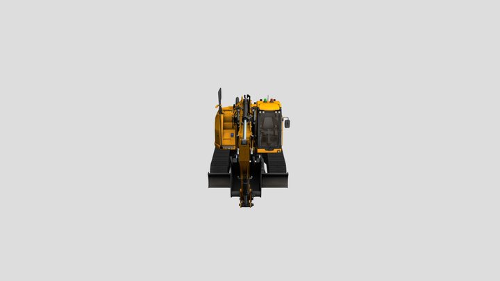 JCB 245xr excavator 3D Model