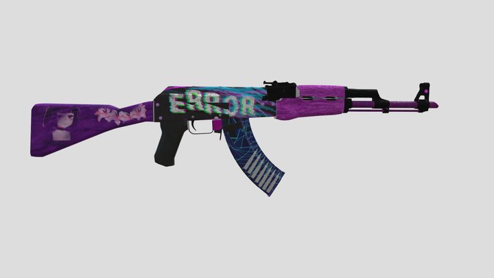 Ak-47 aesthetic bruh 3D Model