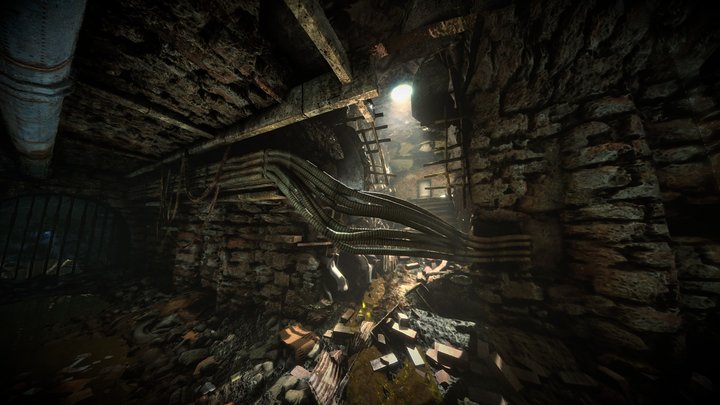 City-17 Sewer Scene [Unity HDRP] 3D Model