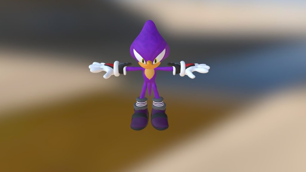 Espio T-Pose Character Sonic Fan Art
