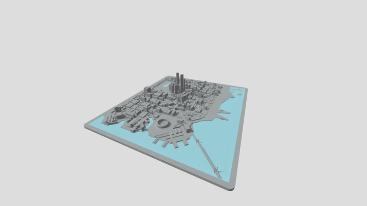 Night City 3D Model