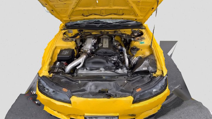 Nissan Silvia S15 Underhood 3D Model