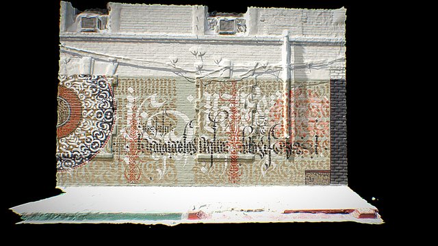 Mural in Los Angeles Arts District 3D Model