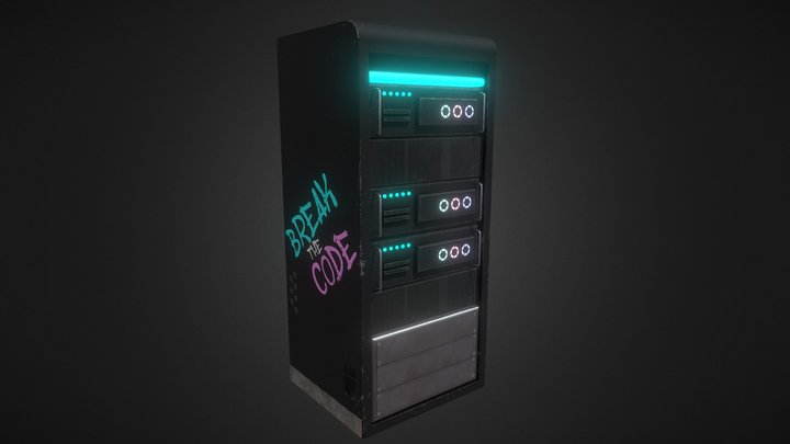 Server Rack 3D Model