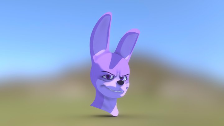 (FNAF) Bonnie Headshot 3D Model