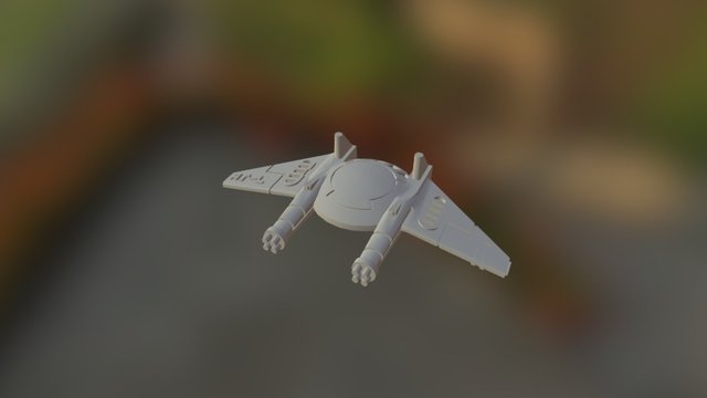 TE Stingray Sniper Drone 3D Model