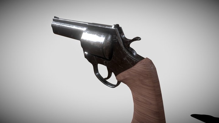 .44 Revolver 3D Model