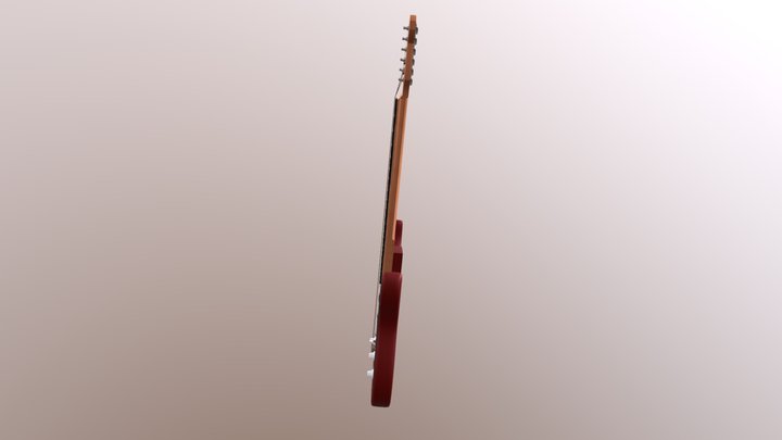 guitarra prueba mejorada 3D Model