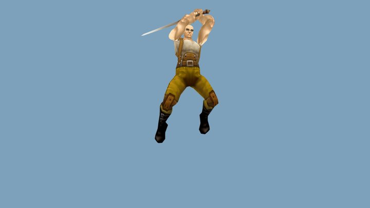 Human Warrior - World of Warcraft 3D Model