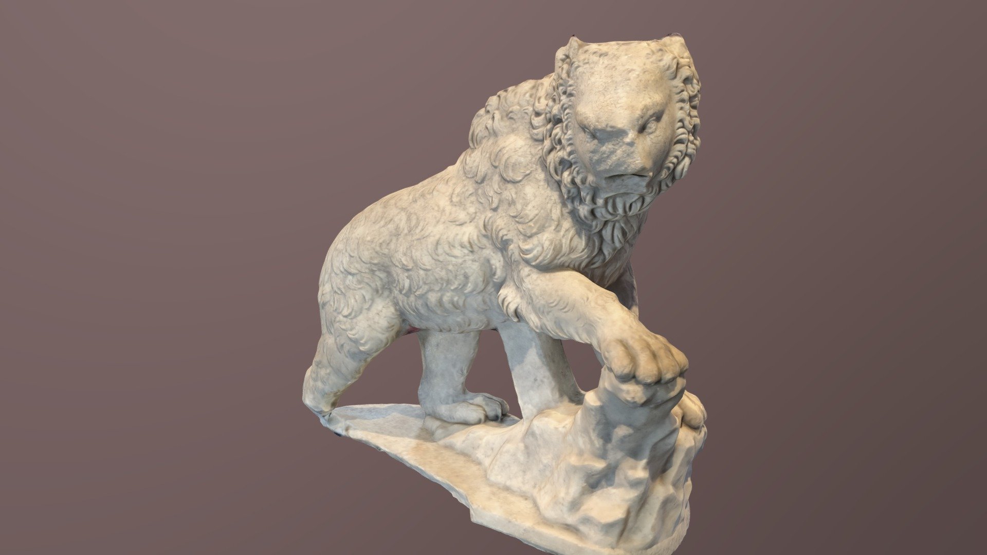 Stone Bear Statue (photogrammetry scan)