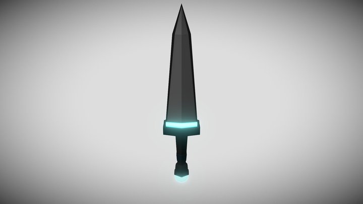 Blue Sword 3D Model