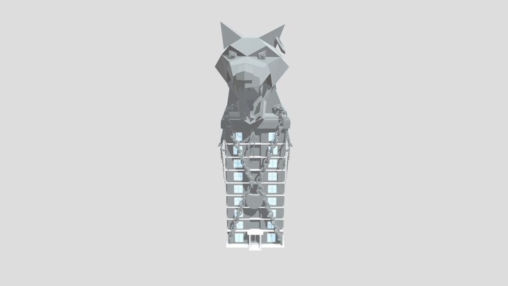 Chained_wolf 3D Model