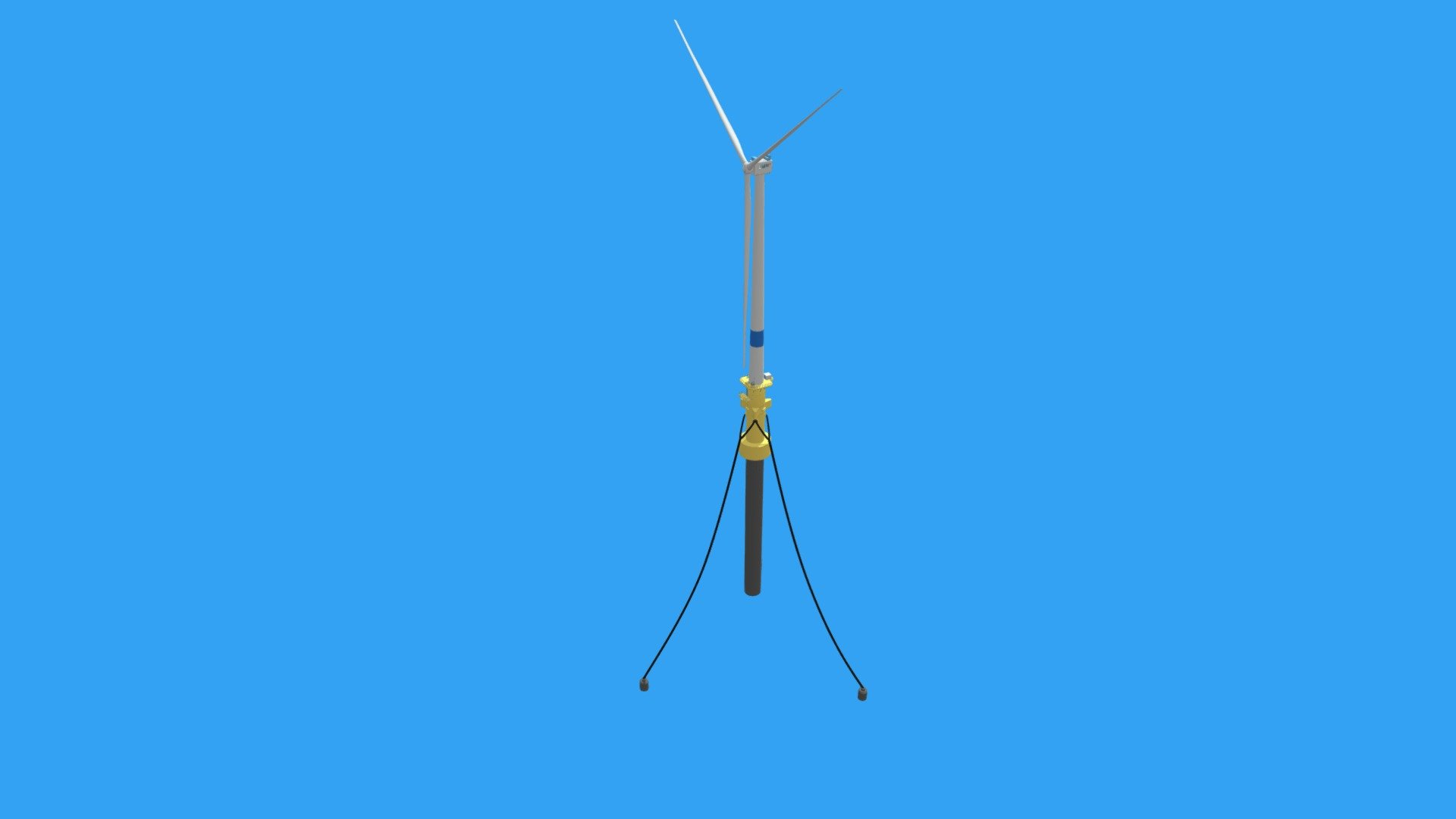 Floating Offshore Wind Turbine - Spar Buoy - 3D model by Offshore Wind ...