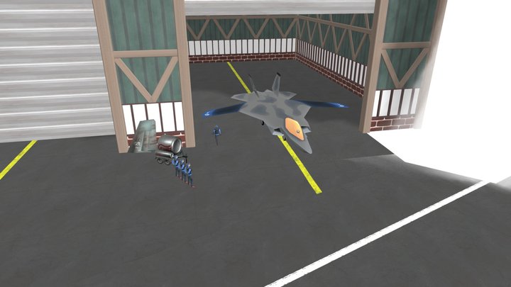 My Airbase, Final Diorama for Modeling 1 3D Model