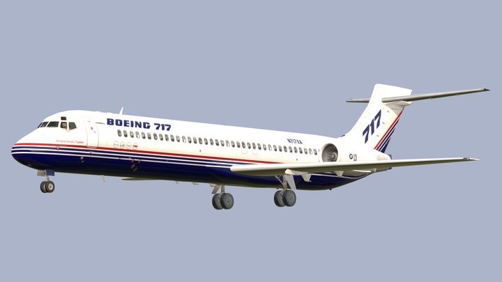 Boeing 717-200 – Free 3D Model STL