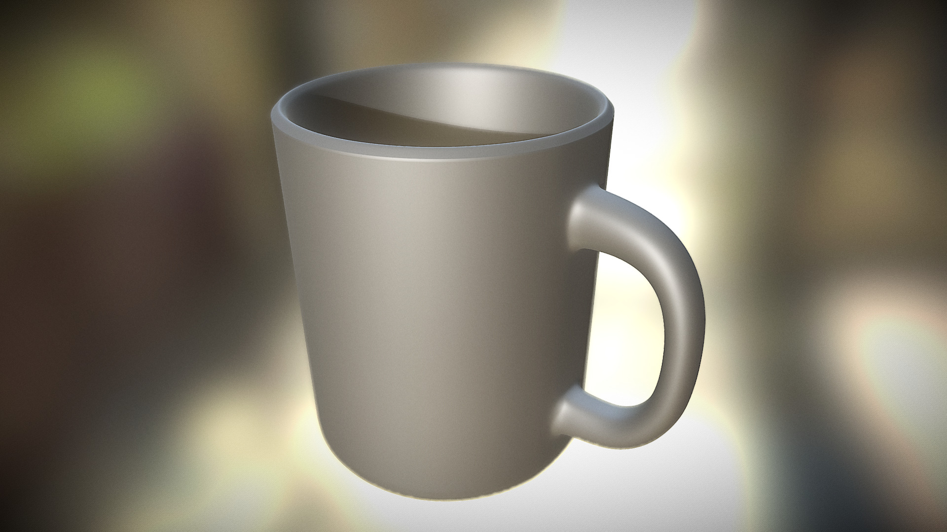 3D model Coffee Cup High Poly - This is a 3D model of the Coffee Cup High Poly. The 3D model is about a white coffee mug.