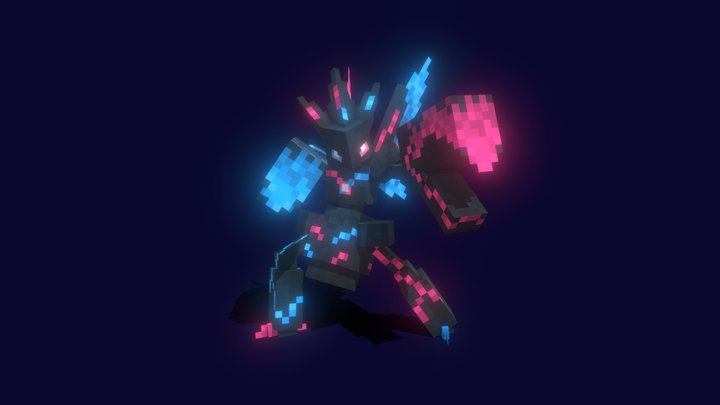 Scizor Cyberpunk Male Regular (Cobblemon) 3D Model