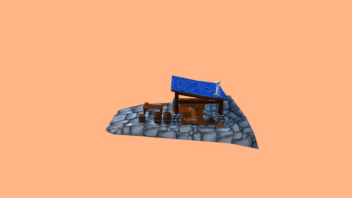 LowPoly House Challenge 3D Model