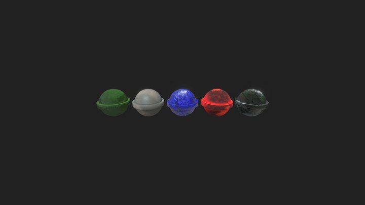 Sphere Elements 3D Model