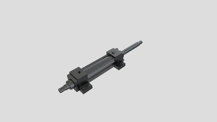 Hydraulic cylinder CD - mounting type E – Modèle 3D gratuit STL