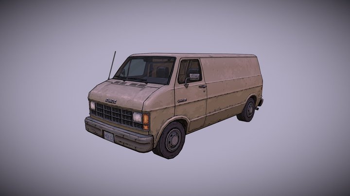 Old  90's van 3D Model